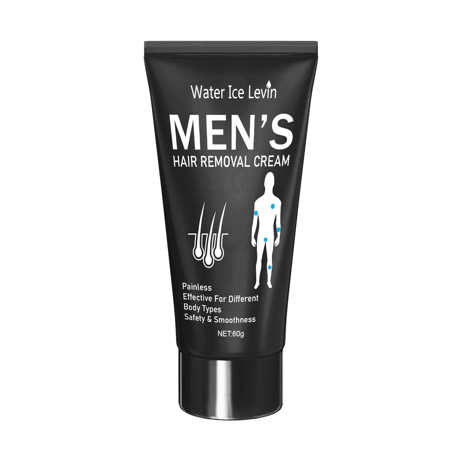 Painless Hair Removal Cream 60g - For Men & Women | Smooth Silky Skin - Hair Removal | BodyForce UK